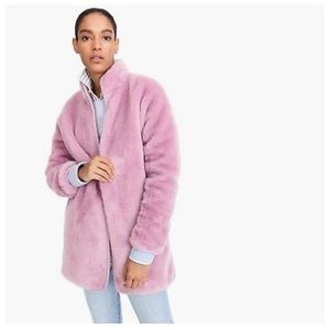 J.CREW | Zip-Up Teddy Coat in Brown